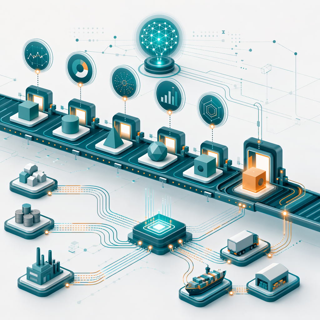 Smart factory with AI-powered quality control, supply chain intelligence, and automated maintenance