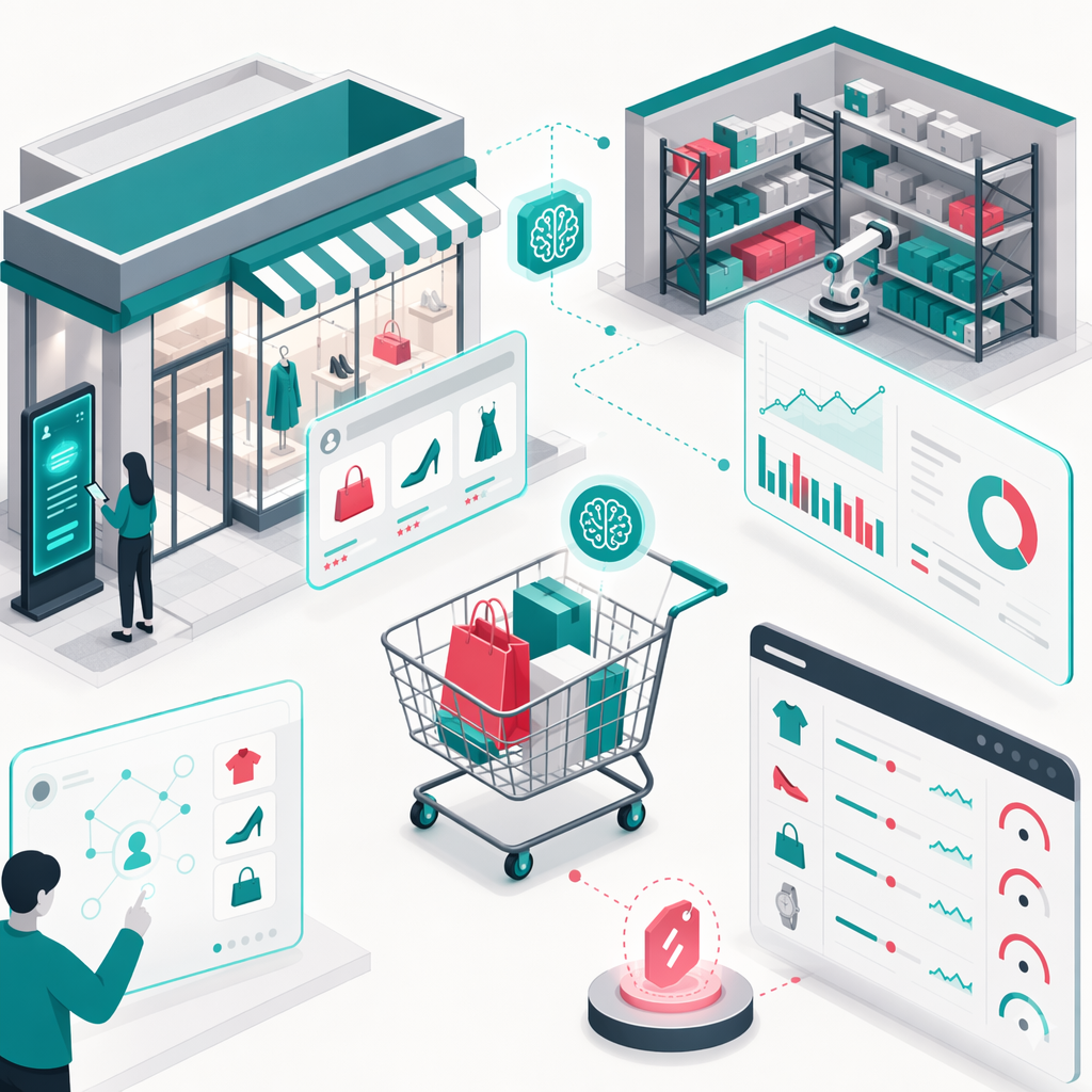 AI-powered retail platform with demand forecasting, personalized recommendations, and inventory optimization