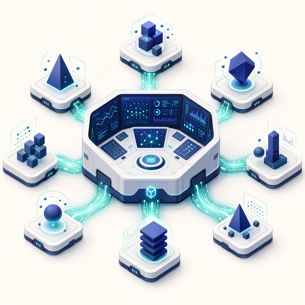 AI command center with multi-agent orchestration, real-time monitoring, and enterprise integration